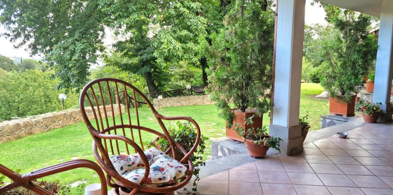 Villa Carolina - Piscina E Parco Panoramico Кампаньяно-ді-Рома Екстер'єр фото
