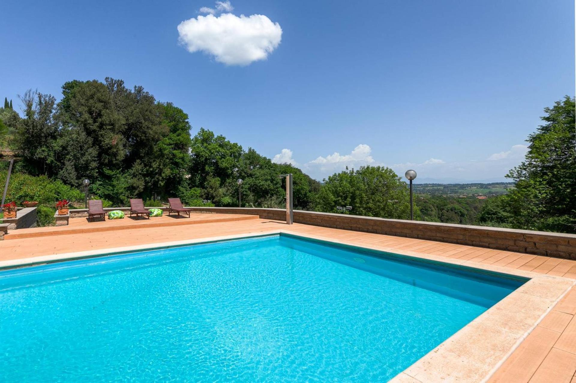 Villa Carolina - Piscina E Parco Panoramico Кампаньяно-ді-Рома Екстер'єр фото