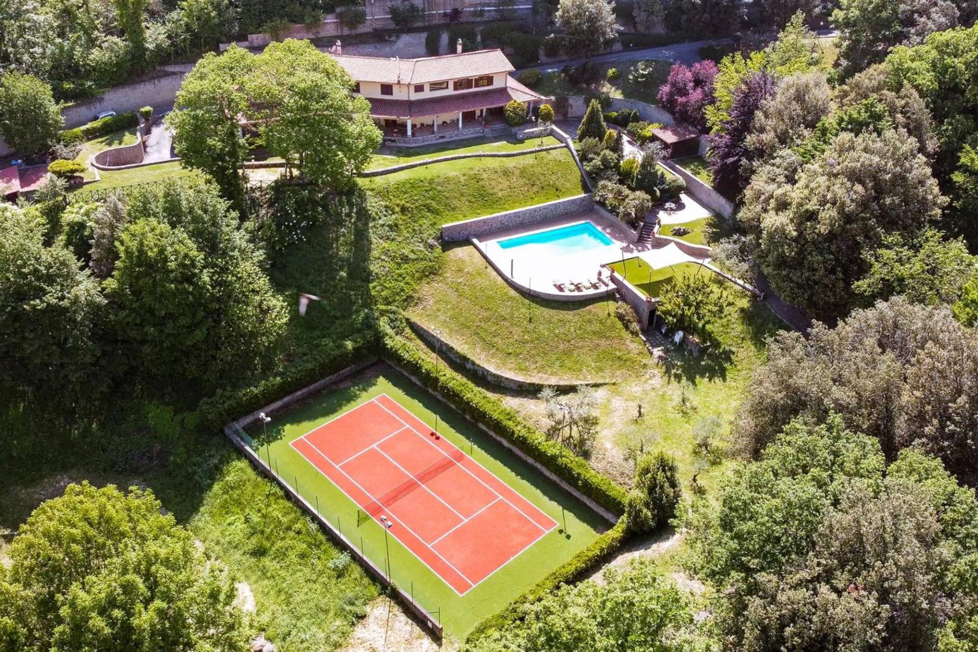 Villa Carolina - Piscina E Parco Panoramico Кампаньяно-ді-Рома Екстер'єр фото