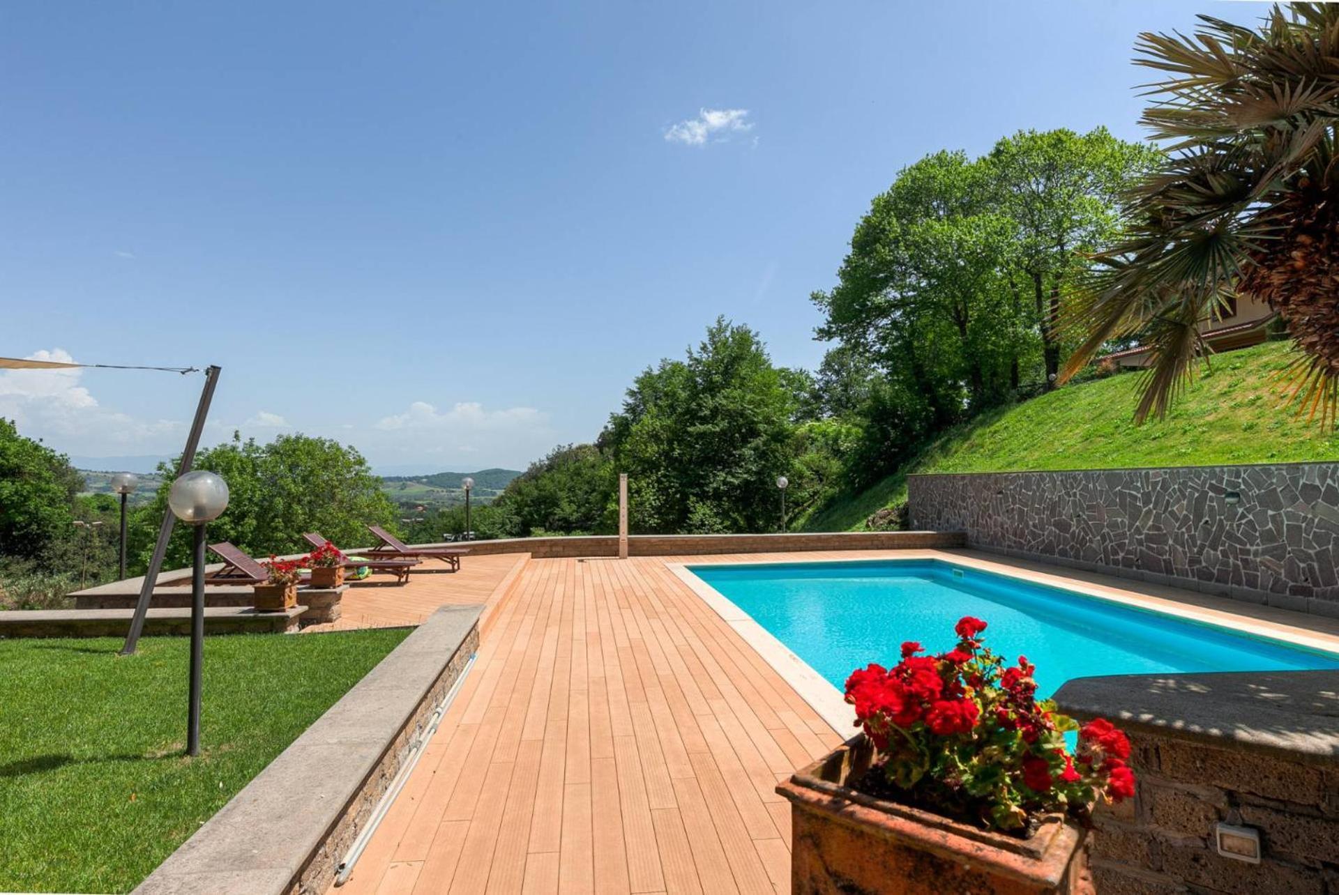 Villa Carolina - Piscina E Parco Panoramico Кампаньяно-ді-Рома Екстер'єр фото