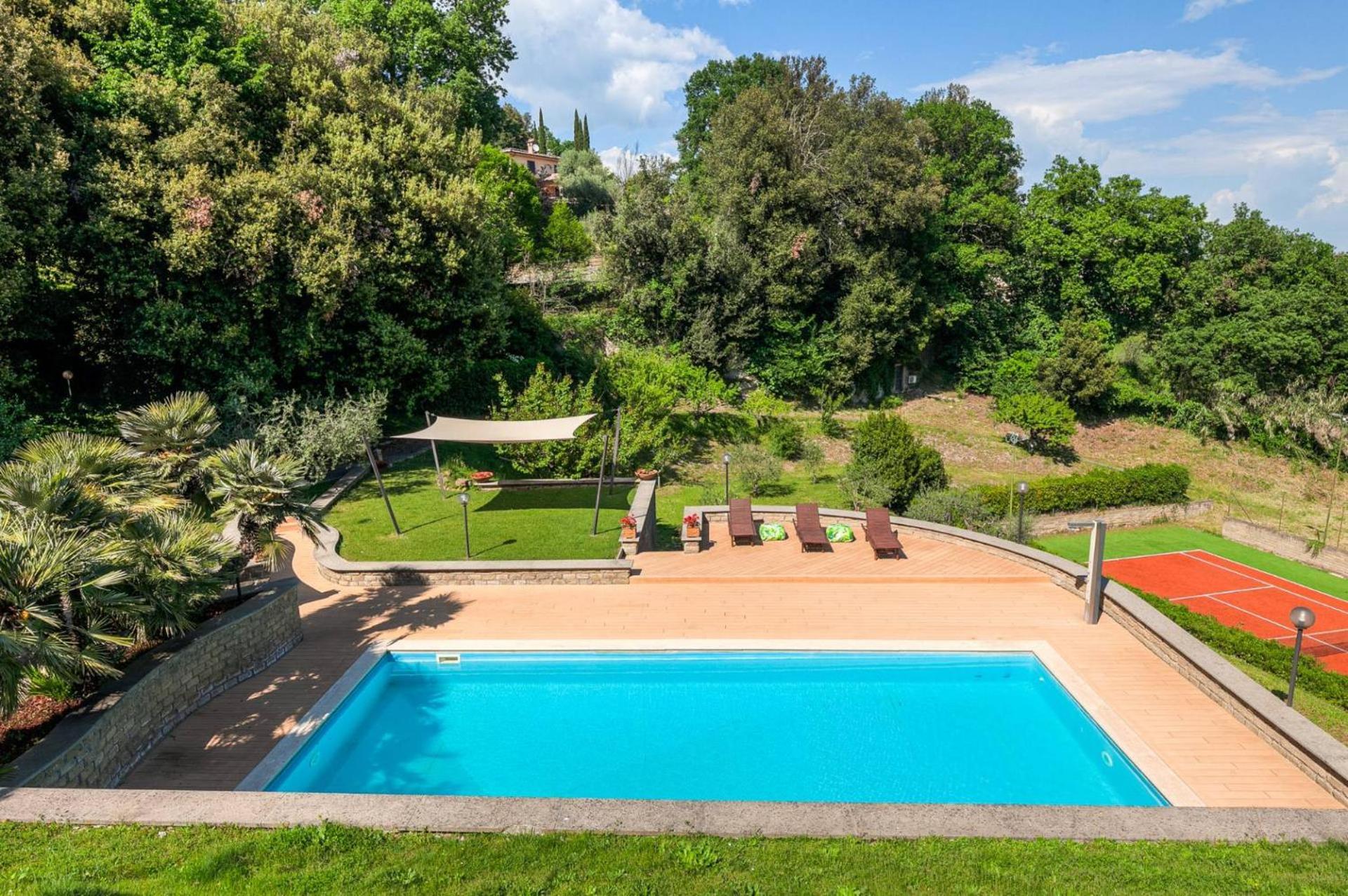 Villa Carolina - Piscina E Parco Panoramico Кампаньяно-ді-Рома Екстер'єр фото